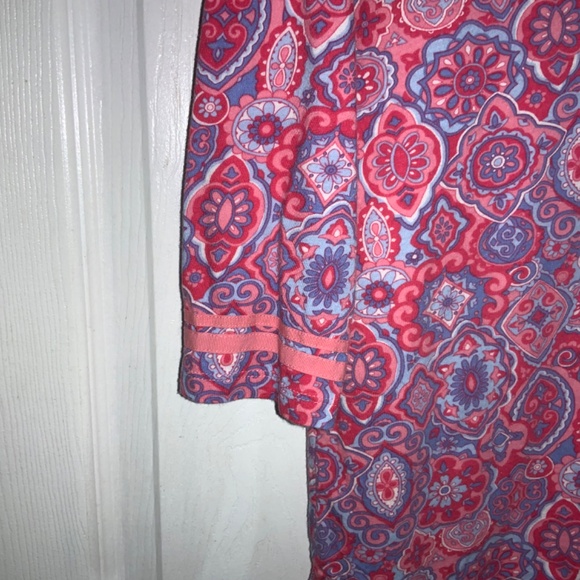 Talbots Pima cotton blend tunic top medallion print Sz MP - Picture 8 of 8